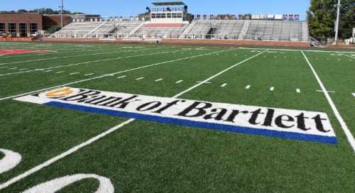 Bank of Bartlett field at Bartlett High School